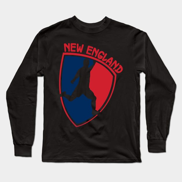 New England Soccer, Long Sleeve T-Shirt by JayD World